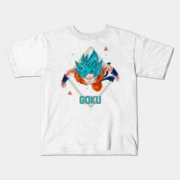 Dragon Ball Super : Goku  "SuperSaiyan" Blue - awsome gift for Dragon Ball lover & fans Kids T-Shirt by EhsanStore